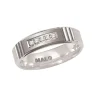 JONC EN OR 10K CONFORT FIT SERTI DE DIAMANTS