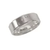 JONC EN OR 10K CONFORT FIT SERTI DE DIAMANTS