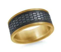 JONC EN OR 14K ET TANTALE