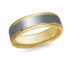 JONC EN OR 14K ET TANTALE
