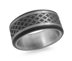 JONC EN OR 14K ET TANTALE
