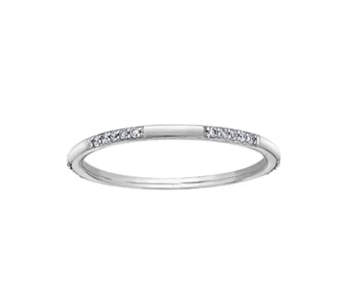 JONC EN OR SERTI DE DIAMANTS