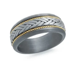 JONC EN TANTALE ET OR 14K