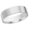 JONC PLAT UNI EN OR CONFORT FIT 6MM DE LARGEUR
