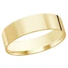 JONC PLAT UNI EN OR CONFORT FIT 6MM DE LARGEUR