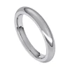 JONC ROND UNI EN OR 10K BLANC