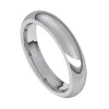 JONC ROND UNI EN OR 10K BLANC