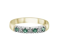 JONC SEMI-ÉTERNITÉ EN OR BLANC SERTI DE RUBIS, SAPHIRS OU ÉMERAUDES ET DE DIAMANTS