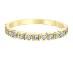 JONC SEMI-ÉTERNITÉ EN OR SERTI DE DIAMANTS
