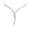 MAGNIFIQUE COLLIER EN OR 10K BLANC SERTI DE DIAMANTS