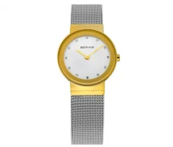 MONTRE BERING ACIER 2TONS CRISTAUX MESH