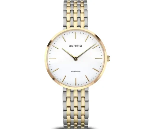 MONTRE BERING POUR DAME EN TITANE/PVD OR