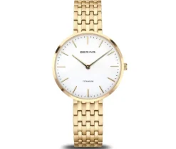 MONTRE BERING POUR DAME EN TITANE/PVD OR