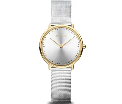 MONTRE BERING ULTRA SLIM POUR DAME EN ACIER/PVD OR