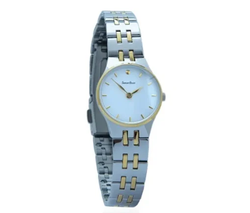 MONTRE DAME SAMUEL BOUKI EN ACIER/PVD OR 2 TONS