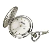 MONTRE DE POCHE AU QUARTZ EN ACIER/PVD OR 2TONS