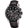 MONTRE FESTINA CHRONOGRAPHE EN ACIER AVEC BRACELET DE CUIR
