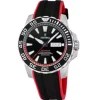 MONTRE FESTINA EN ACIER AVEC VERRE SAPHIR ET BRACELET DE CAOUTCHOUC