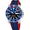 MONTRE FESTINA EN ACIER AVEC VERRE SAPHIR ET BRACELET DE CAOUTCHOUC