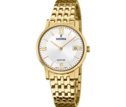 MONTRE FESTINA EN ACIER/PVD OR AVEC MOUVEMENT SUISSE AU QUARTZ