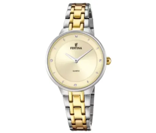 MONTRE FESTINA MADEMOISELLE AU QUARTZ EN ACIER/PVD OR 2 TONS