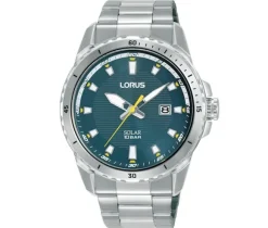 MONTRE LORUS EN ACIER À MOUVEMENT SOLAIRE