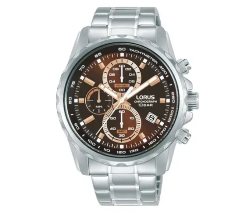 MONTRE LORUS EN ACIER AU QUARTZ CHRONOGRAPHE