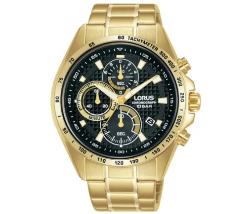 MONTRE LORUS EN ACIER/PVD OR CHRONOGRAPHE