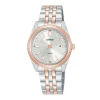 MONTRE LORUS POUR DAME EN ACIER/PVD OR ROSE 2 TONS