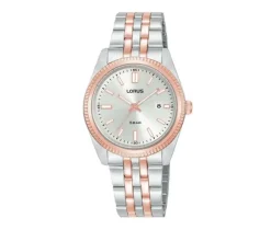 MONTRE LORUS POUR DAME EN ACIER/PVD OR ROSE 2 TONS