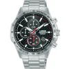 MONTRE LORUS POUR HOMME CHRONOGRAPHE EN ACIER
