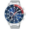 MONTRE LORUS POUR HOMME CHRONOGRAPHE EN ACIER