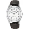 MONTRE LORUS POUR HOMME EN ACIER AVEC BRACELET DE CUIR