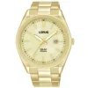 MONTRE LORUS POUR HOMME SOLAIRE EN ACIER/PVD OR