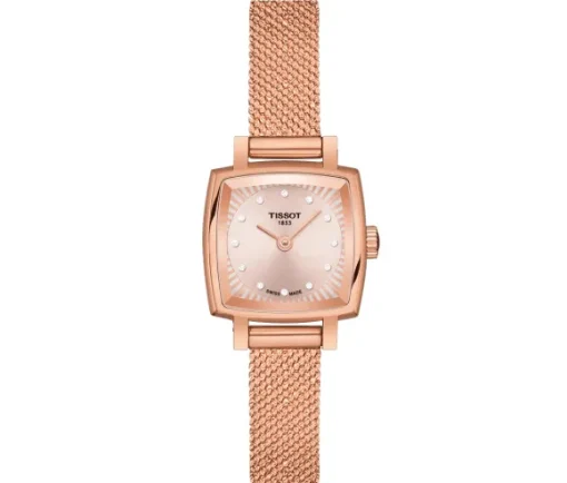 MONTRE LOVELY ACI/PVD ROSE SAP.12=0,02 D