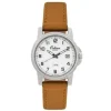 MONTRE ORLEAN ACIER FOND BLANC
