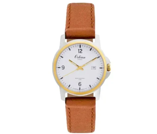 MONTRE ORLEAN POUR HOMME EN ACIER/PVD OR 2 TONS