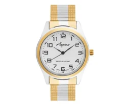 MONTRE POUR DAME ASPEN EN ACIER/PVD OR 2 TONS