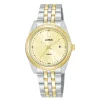 MONTRE POUR DAME LORUS EN ACIER/PVD OR 2 TONS