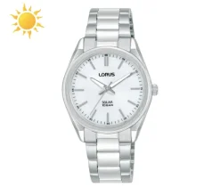 MONTRE POUR DAME LORUS SOLAIRE EN ACIER