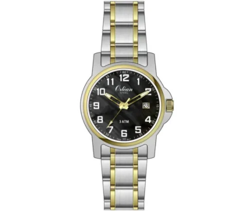 MONTRE POUR DAME ORLEAN EN ACIER/PVD OR 2 TONS