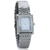 MONTRE POUR DAME SAMUEL BOUKI RECTANGULAIRE EN ACIER SERTI DE CUBIQUES ZIRCONIAS