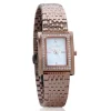 MONTRE POUR DAME SAMUEL BOUKI RECTANGULAIRE EN ACIER SERTI DE CUBIQUES ZIRCONIAS