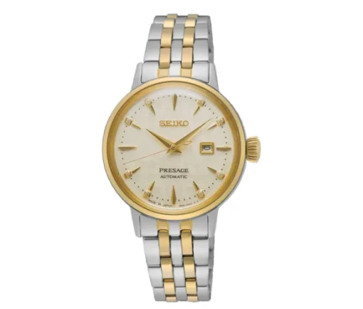 MONTRE POUR DAME SEIKO AUTOMATIQUE PRESAGE COCKTAIL TIME SERTIE DE DIAMANTS
