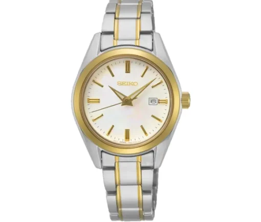 MONTRE POUR DAME SEIKO EN ACIER/PVD OR 2 TONS