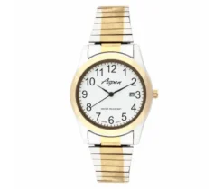 MONTRE POUR HOMME ASPEN EN ACIER/PVD OR 2 TONS
