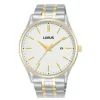 MONTRE POUR HOMME LORUS EN ACIER/PVD OR 2 TONS