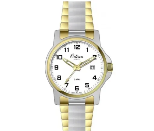 MONTRE POUR HOMME ORLEAN EN ACIER 2 TONS