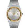 MONTRE TISSOT PRX POWERMATIC 80 EN ACIER AVEC LUNETTE EN OR 18K