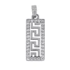 PENDENTIF À MOTIF VERSACE EN OR SERTI DE CUBIQUES ZIRCONIAS